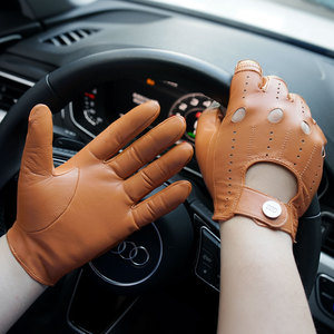 <span class=keywords><strong>Gants</strong></span> <span class=keywords><strong>de</strong></span> <span class=keywords><strong>conduite</strong></span> en <span class=keywords><strong>cuir</strong></span> <span class=keywords><strong>de</strong></span> chèvre pour hommes, mode, non doublés, noir et marron, écran tactile, pour la moto et la <span class=keywords><strong>conduite</strong></span> - Product Image 6