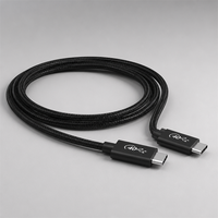 Câble USB4 40 Gbit/s Type-C vers Type-C en gros, charge rapide PD 100W, tressage en nylon E-mark, 1m pour ordinateur portable MacBook, usine OEM ODM