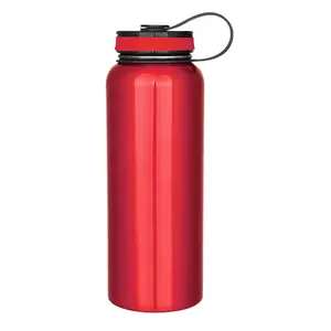 Garrafa de água esportiva de aço inoxidável 18/8 sem BPA 900ML com boca larga para beber de grande capacidade