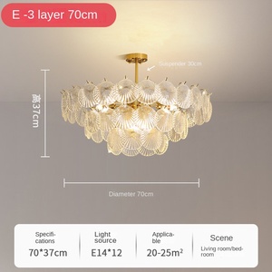 โคมไฟเพดาน LED โมเดิร์น มินิมอล ขั้ว E14 สำหรับบ้าน สำนักงาน ห้องนั่งเล่น ห้องประชุม ห้องนอน วัสดุอะคริลิค ดีไซน์หรู - Product Image 3