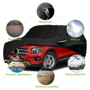 Housse de voiture SUV imperméable 210T adaptée à Mercedes-Benz <span class=keywords><strong>GLB</strong></span> 2019-2022, toutes saisons, avec fermeture éclair, protection contre la neige, la pluie, la poussière et la grêle - Product Image 4