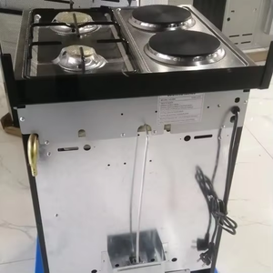 Cuisinière D, 2 plaques électriques avec four, appareils de cuisine multifonctionnels à succès, 2 brûleurs à gaz avec électrique - Product Image 1
