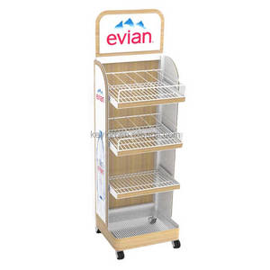 Espositore moderno eco-friendly personalizzabile in metallo e legno barilotto di <span class=keywords><strong>vino</strong></span> espositore per bottiglie di Whisky - Product Image 6