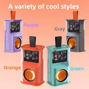 Portátil Mini Led Light Smart Wireless Speaker Usb Stereo Sound Music Box Speaker Transparente BT alto-falantes sem fio à prova d'água - Product Image 3