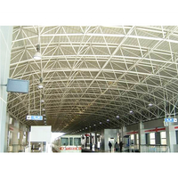Structure en acier préfabriquée sur mesure à longue portée pour gare ferroviaire, bâtiment à ossature de toit à grande portée