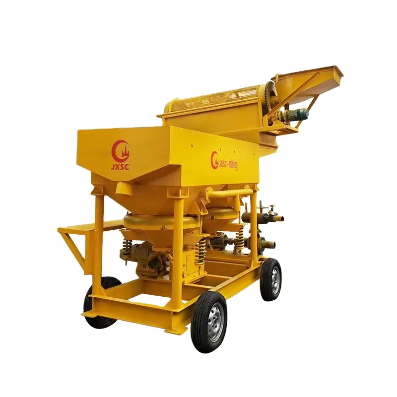 Hot Selling Sierra Leone Portable Diamond Gemstone Recovery Machine Small Mobile Gold Wash Plant