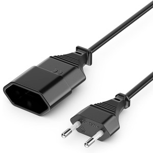 สายต่อปลั๊กยุโรป 2x0.75 มม. PVC 10A CEE เป็น IEC สำหรับใช้กับเครื่องใช้ไฟฟ้าภายในบ้าน - Product Image 2