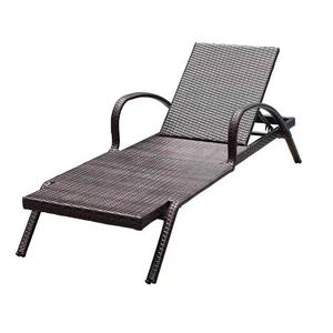 Chaise longue d'extérieur moderne et durable en fer avec design inclinable <span class=keywords><strong>confortable</strong></span> pour piscine, <span class=keywords><strong>lit</strong></span>, plage, terrasse, balcon et cour - Product Image 4