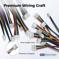 Memanfaatkan kabel kustom pabrik JST XH ZH PH SH GH 2 3 4 5 6 7 8 9 10 pin beberapa ukuran perakitan konektor kabel harness kawat