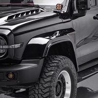 Kit de Molduras para Guardabarros en Negro Shadow para GWM Tank 300, Molduras Originales para el Arco de la Rueda, Accesorios de Modificación Exterior con Clip