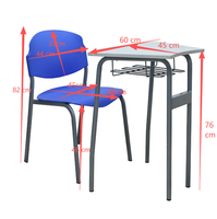 Meubles scolaires brésiliens, table et chaise pour étudiants, ensemble bureau et chaise pour salle de classe