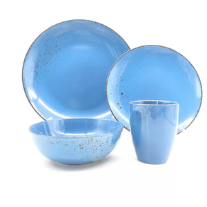 Service de table <span class=keywords><strong>Royal</strong></span> <span class=keywords><strong>Albert</strong></span>, glaçure réactive, passe au micro-ondes, <span class=keywords><strong>vaisselle</strong></span> de camping, assiettes en céramique personnalisées, assiettes en porcelaine unie - Product Image 5