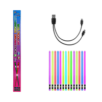 Großhandel 42cm wiederauf ladbarer PC 15 Farben LED-Blitzlicht-Drumsticks für erwachsene Schlagzeuger