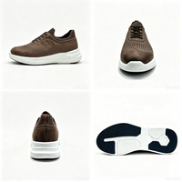 Chaussures de marche pour hommes en gros, style lifestyle, tige en microfibre premium avec col tricoté, semelle MD ultra-légère