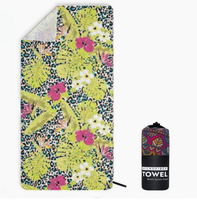Printed Microfiber Summer Beach Towel with Water Absorption Quick Drying No Sand Sticking for Swimming