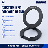 Soporte Magnético de Doble Cara para Teléfono, Soporte Plegable para Escritorio, Montaje en Superficie Metálica, OEM, ODM, Logotipo Personalizado, Fabricante Mayorista