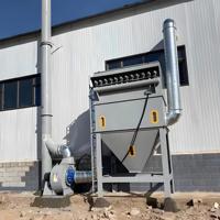 Großer Industriestaubsammler mit Druckluftfilter für Große Induktionsöfen, Abgasreinigung in Stahlwerken, etc.