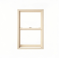 Fenêtre de porche moderne à guillotine cadre en alliage d'aluminium filet en acier inoxydable conception coulissante verticale pour escaliers d'hôpitaux