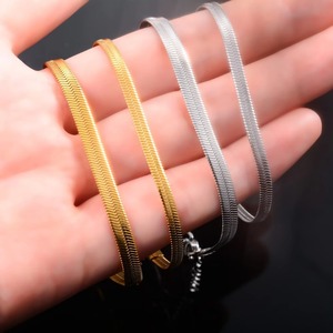 Bracelet chaîne lame pour femmes et hommes, en acier inoxydable, pour main et pied, avec extension, pour cheville, accessoires de fabrication de bijoux, cadeau - Product Image 4