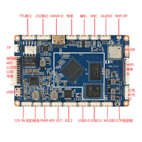 Carte mère Android F66A Rockchip RK3566 avec reconnaissance faciale, prend en charge le décodage 4K, affichage EDP MIPI HD, WIFI/RJ45/4G