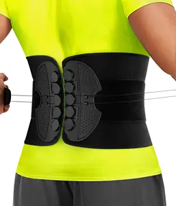 男性と女性のためのバックブレース重いリフティング坐骨神経痛と仕事のための腰痛緩和腰部バックサポートベルト
