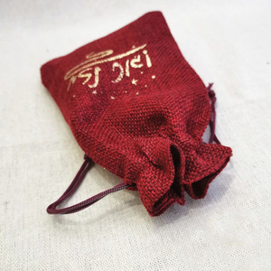 Pochette Cadeau en Lin et Jute Naturel en Gros, Sac à Cordon en Lin Écologique, Emballage Rustique pour Bijoux avec Logo Personnalisé - Product Image 3