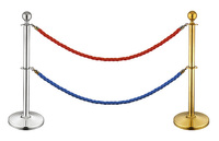 Barrières à cordes pour piétons en acier inoxydable, poteaux de sécurité, bollards à cordes