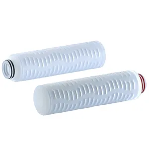 Cartucho de filtro de membrana PTFE hidrofóbica, 3m, 10 pulgadas x 69mm, 0,2 micras, con 222 o 226 aletas