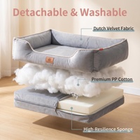 Coussin pour chien et chat, rectangle, mignon, moderne, universel, tapis pour animal de compagnie, toutes saisons, coussin en coton PP amovible