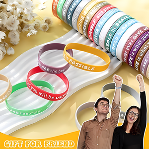 Braccialetti Promozionali in Gomma Fluorescente Riflettente, Braccialetti in Silicone Luminosi che si Illuminano al Buio per Feste - Product Image 3