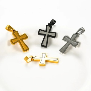 จี้กางเขนเล็กสแตนเลส 1 ชิ้น จี้พระเยซูแบบเรียบง่ายสำหรับชาวคาทอลิกและคริสเตียน สร้อยคอจี้สำหรับงานปาร์ตี้ ของขวัญเครื่องประดับสำหรับผู้ชายและผู้หญิง - Product Image 3