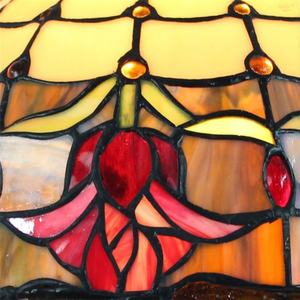 Lampe suspendue LED décorative en verre Tiffany de Chine, 16 pouces, rouge, avec 2 lumières, protection des yeux, pour petit bar ou éclairage de bureau - Product Image 3
