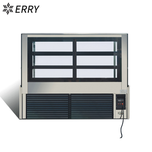 refrigerated bakery display case cake showcase pastry cooler transparent right-angle display cabinet with CE/ETL