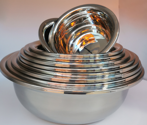 Atacado grande capacidade aço inoxidável <span class=keywords><strong>Bowl</strong></span> Set, Deep Design para Restaurante & Party - Product Image 4