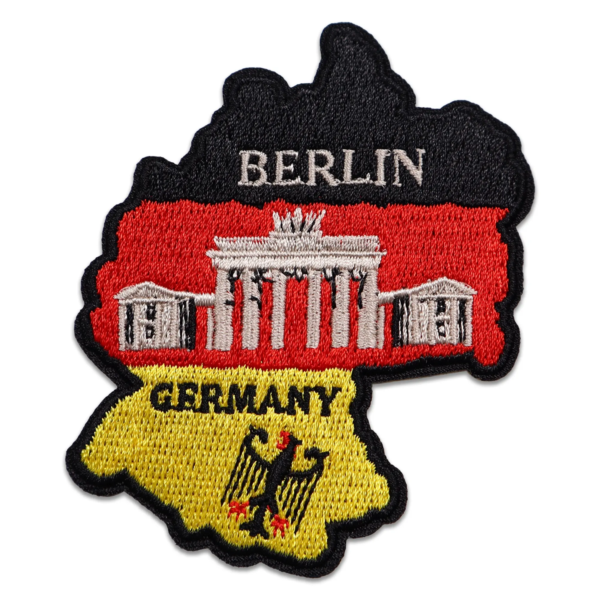 Patches Benutzer definierte Stickerei Verschiedene College-Logo Gesticktes Eisen auf Deutschland Berlin University Patches