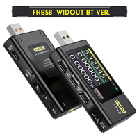 FNIRSI FNB58 Testeur de batterie USB Voltmètre Ampèremètre TYPE-C Détection de charge rapide Mesure de capacité Ondulation Garantie 1 an 4-28V