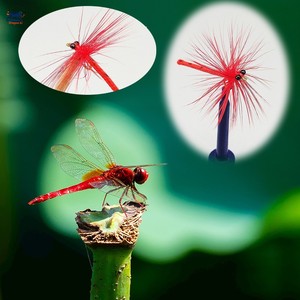 Combo de 5 señuelos artesanales de libélula al por mayor, cebo realista de insecto para pesca con mosca, señuelo flotante de libélula para lubina y trucha - Product Image 6