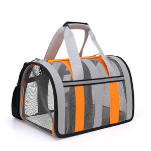 Transportín Personalizado para Mascotas, de Poliéster Oxford, Transpirable, con Patrón Sólido en Cuatro Lados, Bolsillo Lateral para Almohadilla, Bolsa de Viaje para Todas las Estaciones - Product Image 1