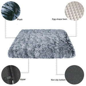 Washable Luxury Manufacturer Custom 2025 Hot Sale Luxury Dog Beds Fluffy Memory Foam <b>Plush</b> Pet Bed - Product Image 3