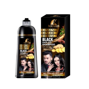 Crema Colorante per Capelli Istantanea Dr.Davey, <span class=keywords><strong>Shampoo</strong></span> per Donna e Uomo, Colore Nero, Ingredienti Naturali - Product Image 4