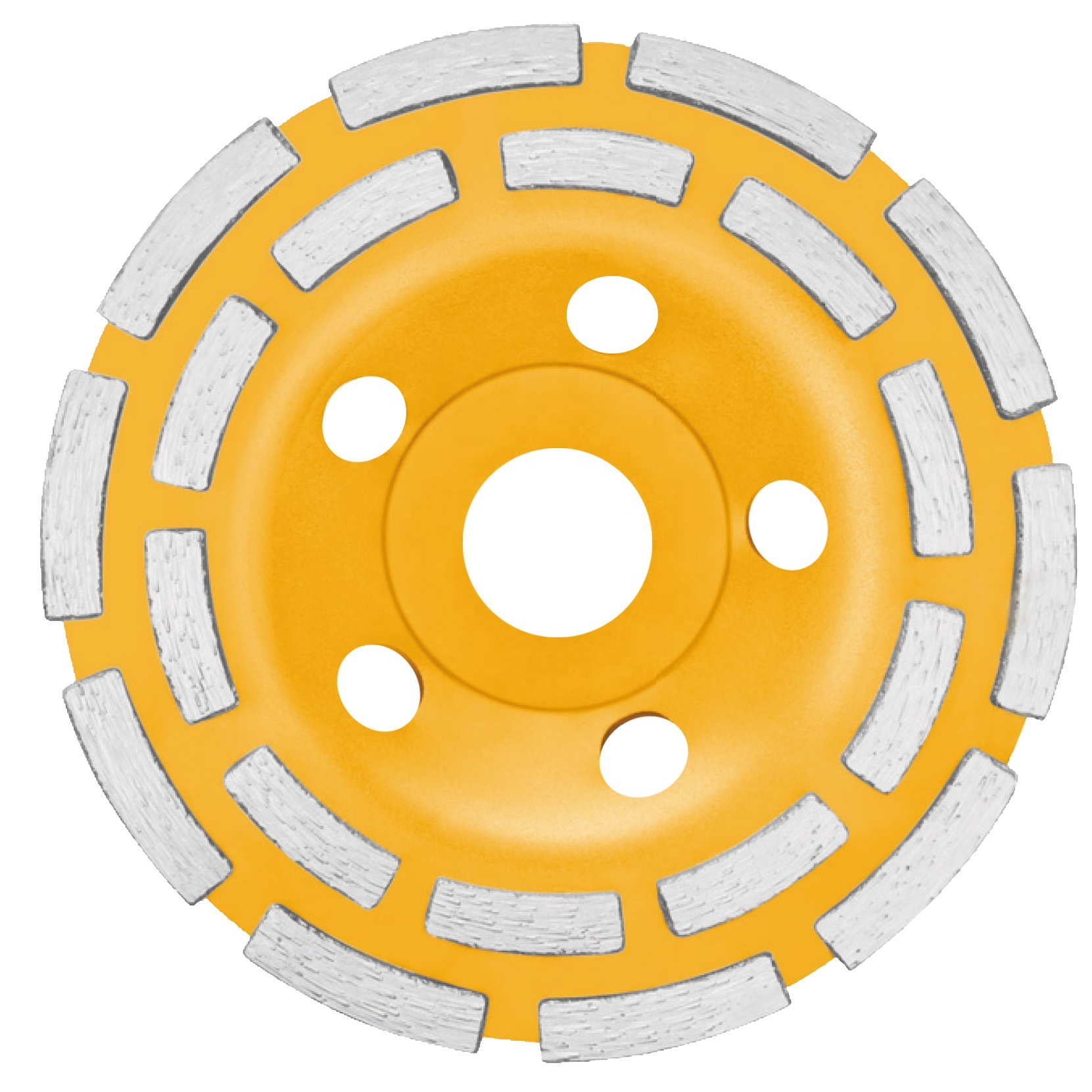 Рабочие электроинструменты аксессуары алмазный камень бетонная поверхность шлифовальный круг двухрядные чашки шлифовальный круг 4,5''