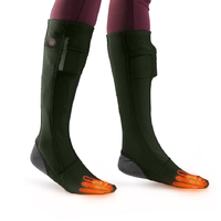 Haute qualité 7.4V électrique Rechargeable chaussettes de Ski chauffantes mince hiver extérieur thermique Logo motif bas chauffant cheville bas
