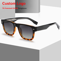 Lunettes de soleil Sunray OEM ODM, fourniture en gros, personnalisées, durables, légères, confortables, unisexes, monture carrée intégrale, UV400 TR TAC