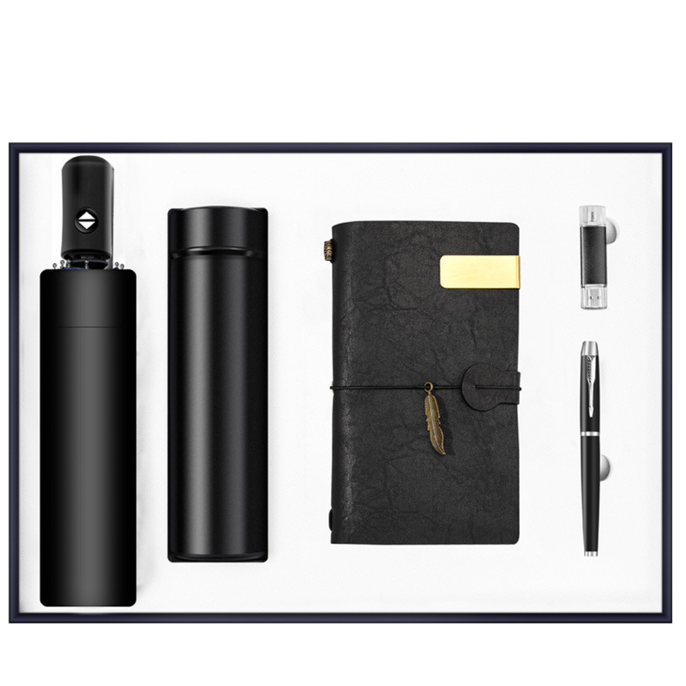 Black5setNotebook/Pen/16GUSB/parapluie/bouteille d'eau