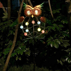 Lámpara Solar LED con Forma de Búho para Jardín, Estaca Metálica Decorativa, Resistente al Agua, Decoración para Exteriores - Product Image 3