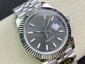 คุณภาพระดับพรีเมียม นาฬิกาดำน้ำ 41 มม. CleanF 904L Steel ETA 3235 Movement 126334 หน้าปัดสีเทา สายจูบิลี่ - Product Image 2