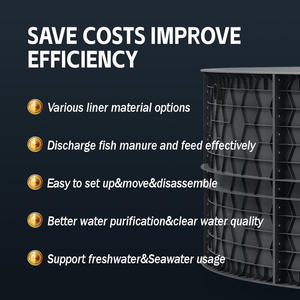 Vasca da Pesce Rotonda in Plastica per Allevamento in Acqua Salata, Stagno Circolare in PP per Allevamento di Salmone e Gamberetti con Sistema RAS, Attrezzatura per Acquacoltura di Nuova Generazione - Product Image 6