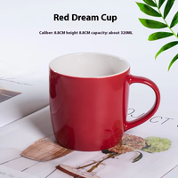 Tasse en céramique artisanale à bord doré arabe certifiée Halal avec surface mate pour les événements de marque d'entreprise Ensemble de tasses souvenirs parfait