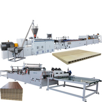 Machine de fabrication de portes en bois plastique écologiques composites étanches d'intérieur larges