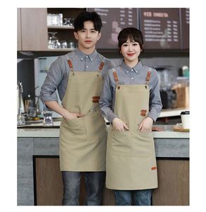 Delantal de Lona Fino Personalizado para Verano, Delantal Impermeable y Resistente al Aceite para Mujer, Ropa de Trabajo para Hostelería, Limpieza y Publicidad - Product Image 6